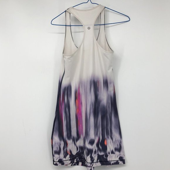 Lululemon Cool Racerback *extra long in engineered mirage deep indigo pink - Picture 4 of 15